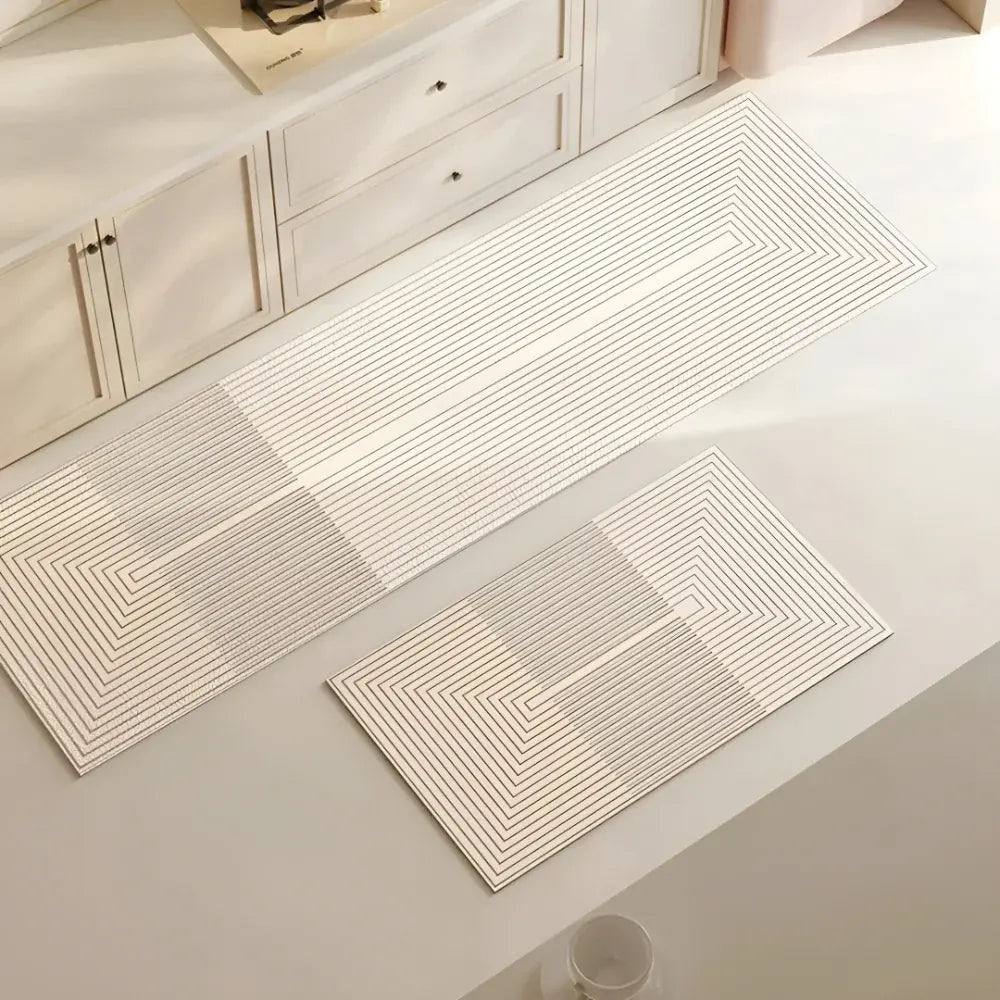 Striped Non-Slip Absorbent Kitchen Floor Runner Mat