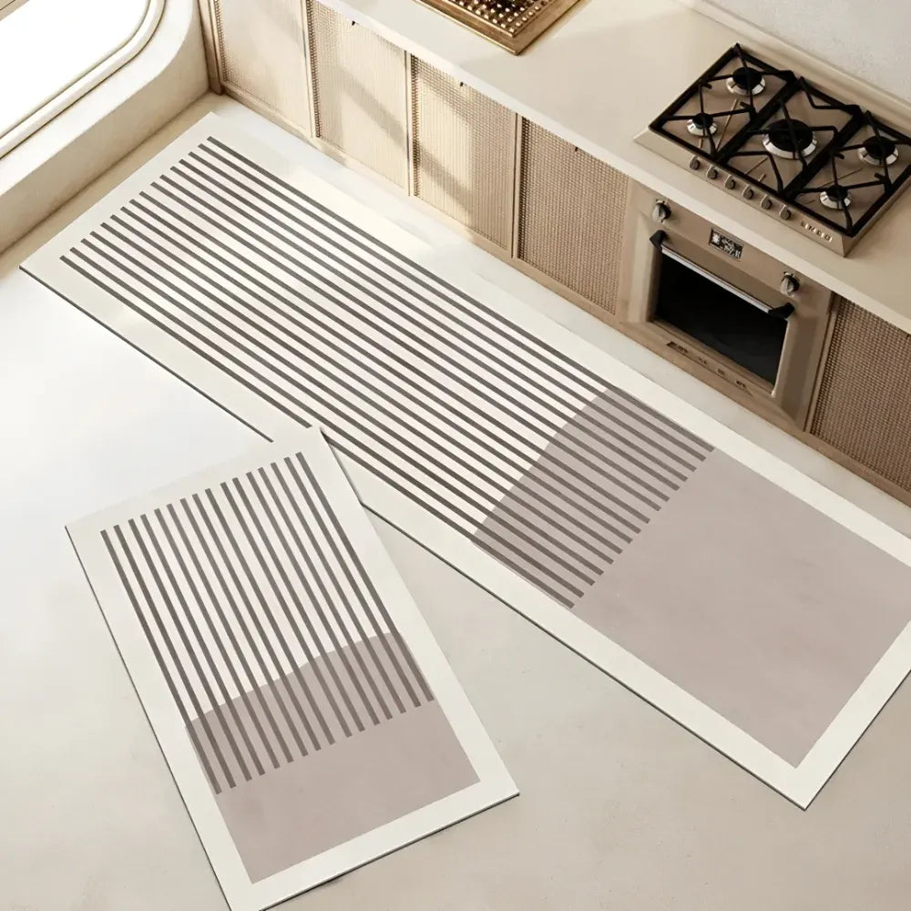 Striped Non-Slip Absorbent Kitchen Floor Runner Mat