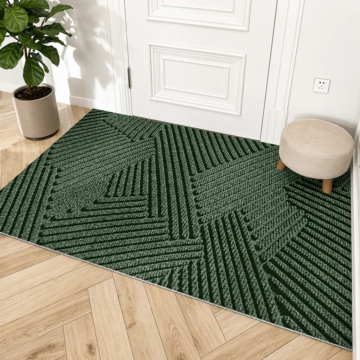 Sturdy Anti-Slip Entryway Rug | Modern Stain-Resistant Floor Mat