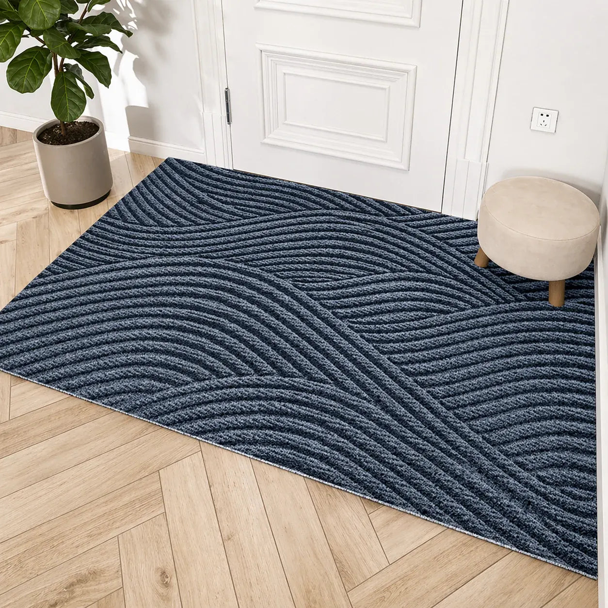 Sturdy Anti-Slip Entryway Rug | Modern Stain-Resistant Floor Mat