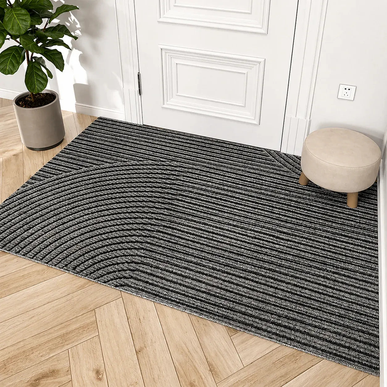 Sturdy Anti-Slip Entryway Rug | Modern Stain-Resistant Floor Mat