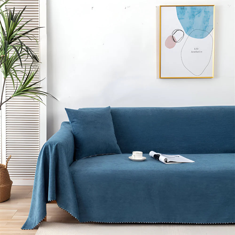 Textured Couch Throw Blanket Sofa Slipcover Furniture Protector