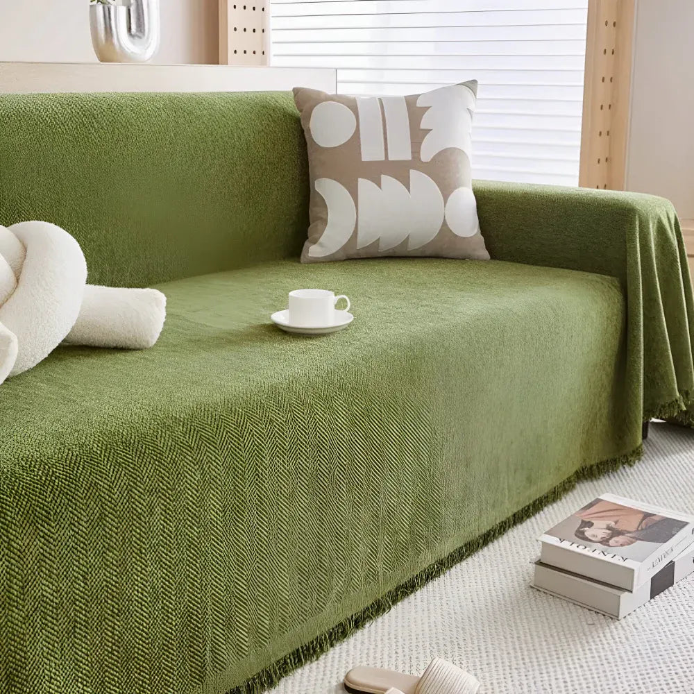 Textured Minimalist Couch Cover Furniture Protector