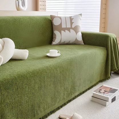 Textured Minimalist Couch Cover Furniture Protector