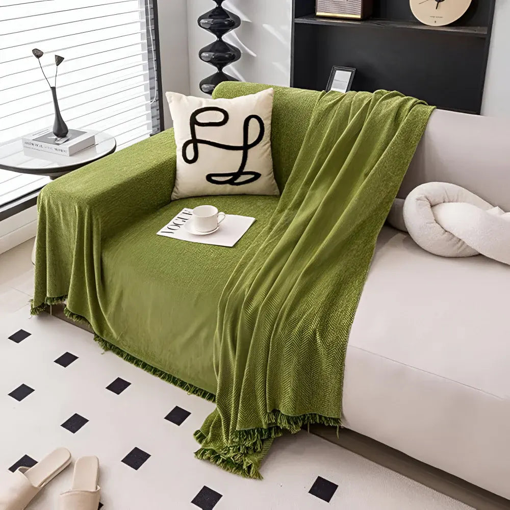 Textured Minimalist Couch Cover Furniture Protector