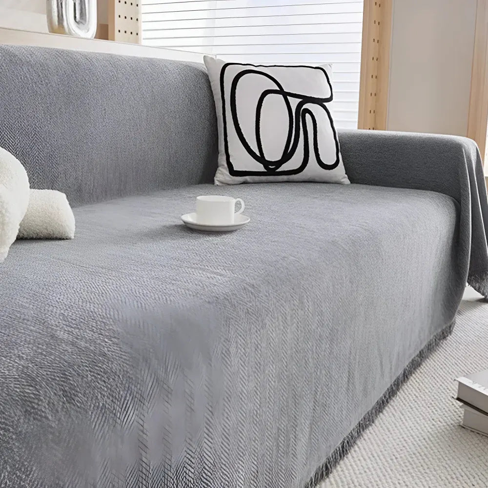 Textured Minimalist Couch Cover Furniture Protector