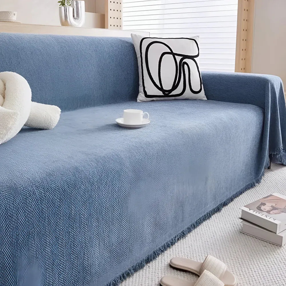 Textured Minimalist Couch Cover Furniture Protector