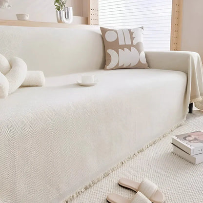 Textured Minimalist Couch Cover Furniture Protector