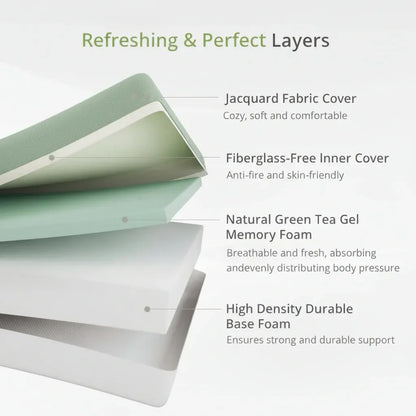 Twin Size Cooling Memory Foam Mattress for Supportive Restful Sleep