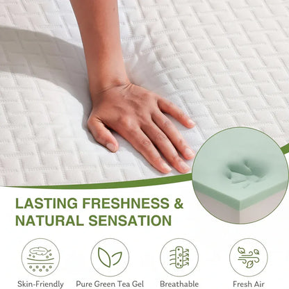 Twin Size Cooling Memory Foam Mattress for Supportive Restful Sleep