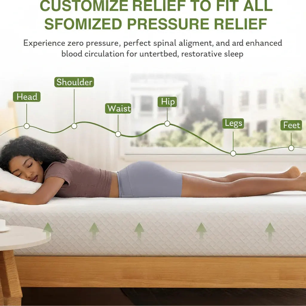 Twin Size Cooling Memory Foam Mattress for Supportive Restful Sleep