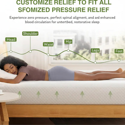 Twin Size Cooling Memory Foam Mattress for Supportive Restful Sleep
