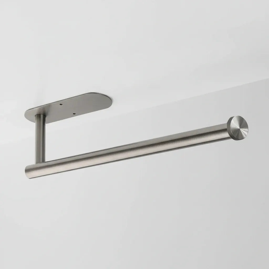 Under Cabinet Paper Towel Holder in Black Stainless Steel