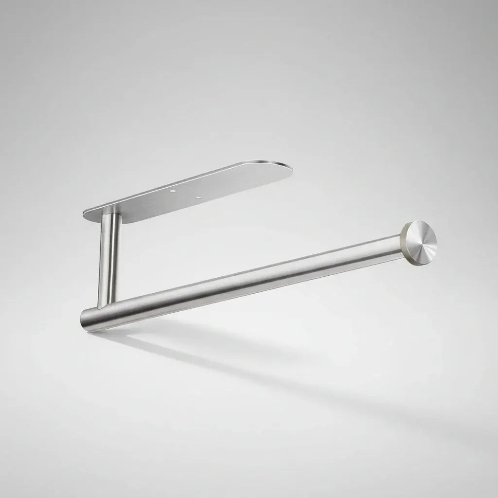 Under Cabinet Paper Towel Holder in Black Stainless Steel