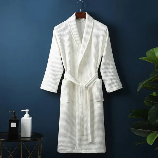 Unisex Plush Absorbent Dressing Gown Bathrobe