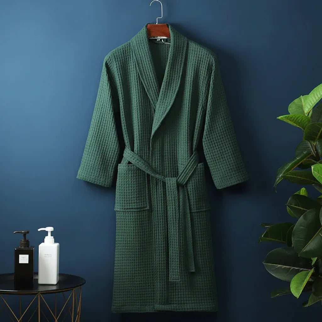 Unisex Plush Absorbent Dressing Gown Bathrobe