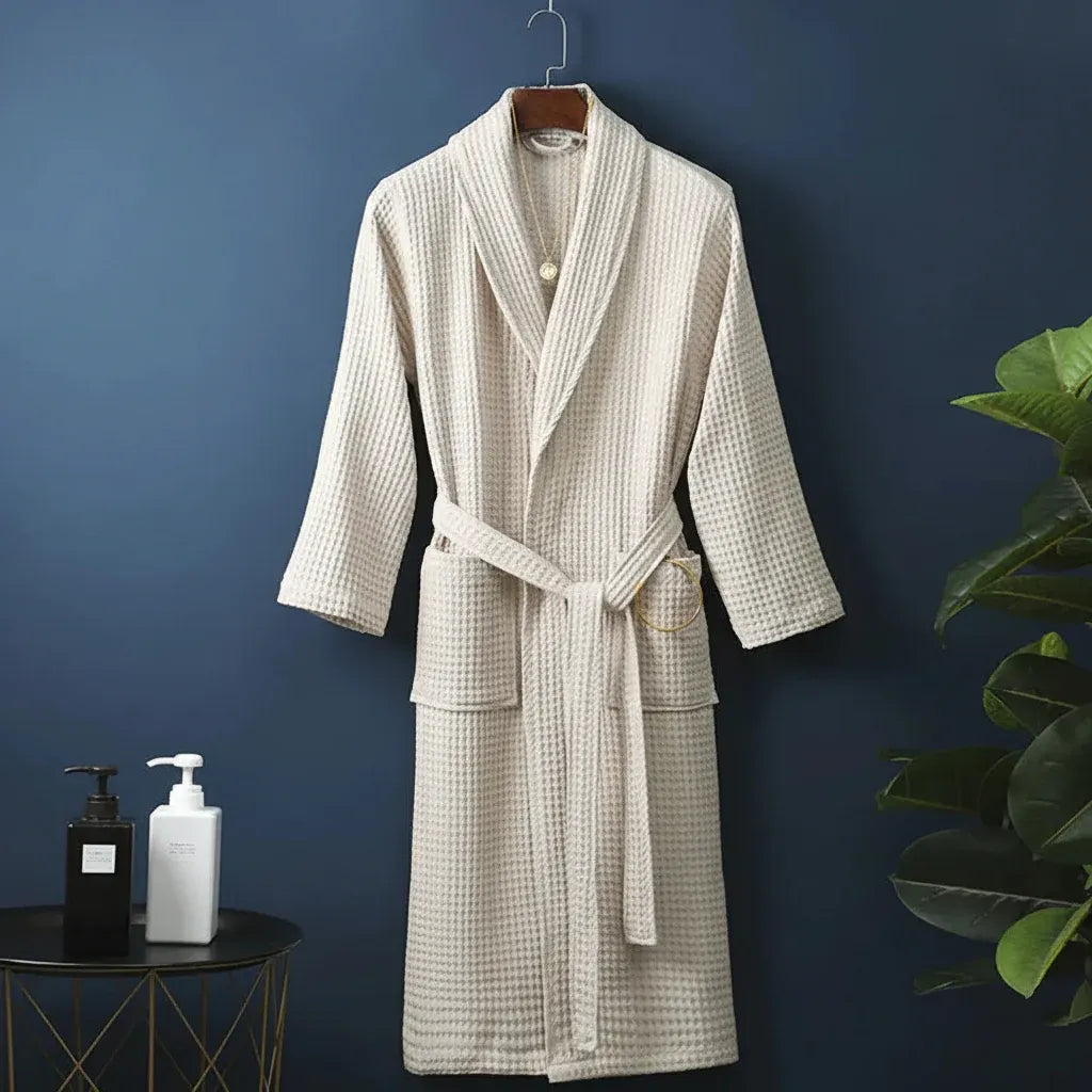 Unisex Plush Absorbent Dressing Gown Bathrobe