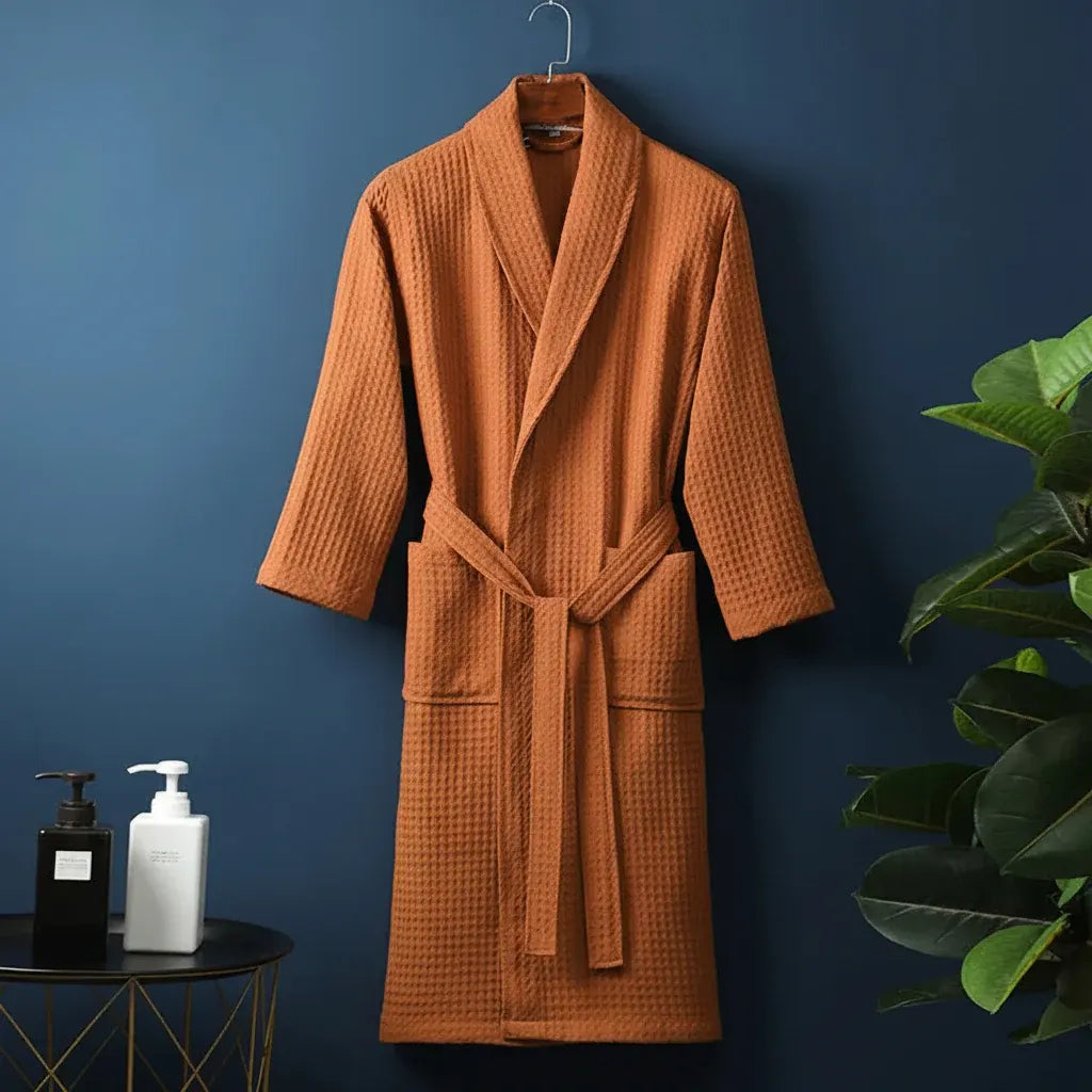 Unisex Plush Absorbent Dressing Gown Bathrobe