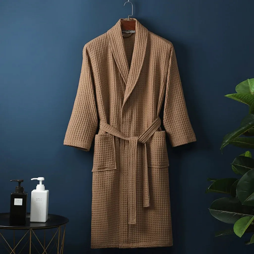 Unisex Plush Absorbent Dressing Gown Bathrobe