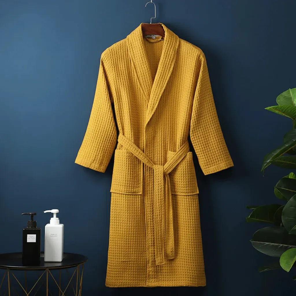 Unisex Plush Absorbent Dressing Gown Bathrobe