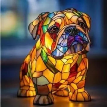 USB Dog Breed LED Night Light - 6 Inch Warm Accent Lamp
