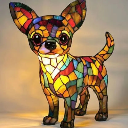USB Dog Breed LED Night Light - 6 Inch Warm Accent Lamp