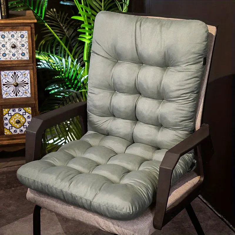 Weather-Resistant Polyester Seat Pad Cushion for Patio & Dining Chairs