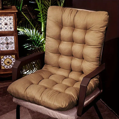 Weather-Resistant Polyester Seat Pad Cushion for Patio & Dining Chairs