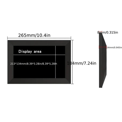 WiFi Digital Picture Frame HD Touchscreen Display, Tabletop or Wall Mountable