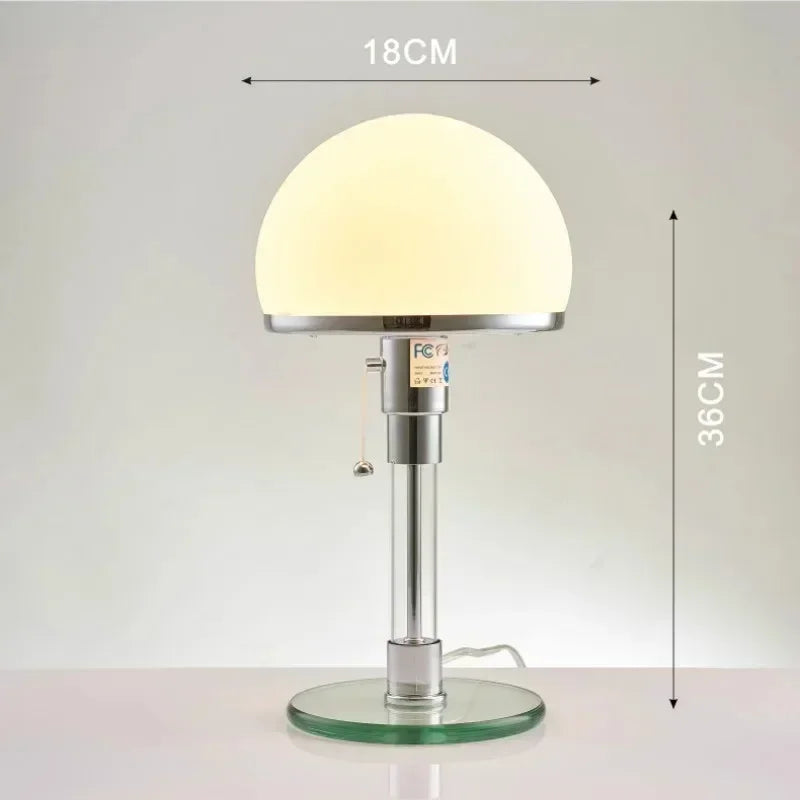 Wilhelm Bauhaus Nordic Glass Table Lamp | Designer Lighting