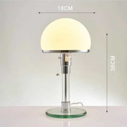 Wilhelm Bauhaus Nordic Glass Table Lamp | Designer Lighting