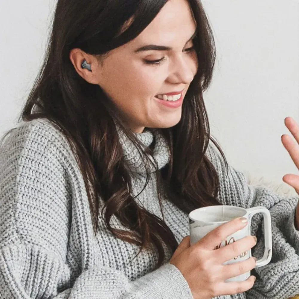 Wireless Bluetooth Earbuds with Noise-Cancelling Design